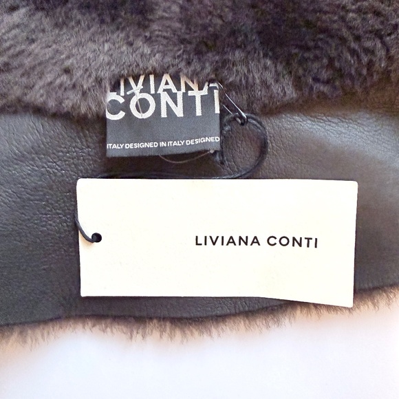 Liviana Conti genuine leather fur scarf vest - Picture 8 of 11